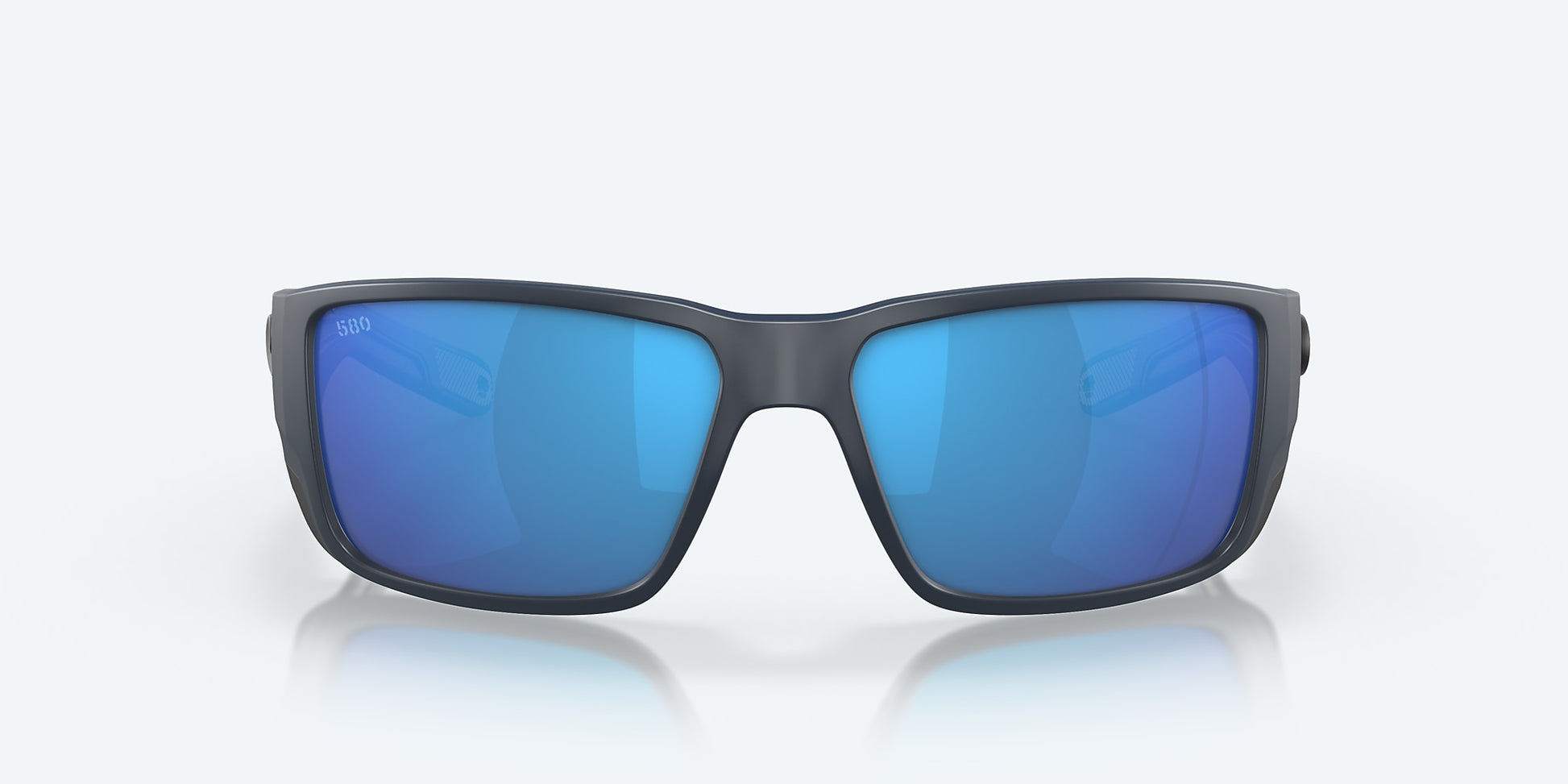 [Blue Mirror Polarized Glass Lenses, Midnight Blue Frame]