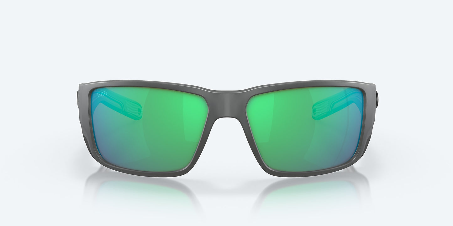 [Green Mirror Polarized Glass Lenses, Matte Gray Frame]