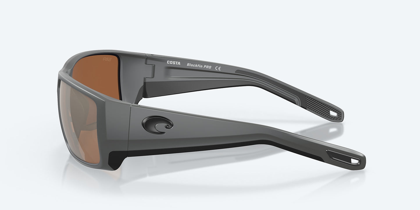 [Copper Silver Mirror Polarized Glass Lenses, Matte Gray Frame]