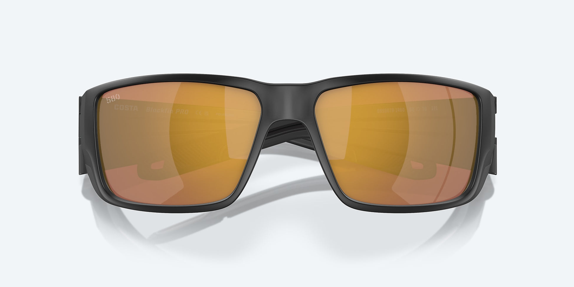 [Gold Mirror Polarized Glass Lenses, Matte Black Frame]