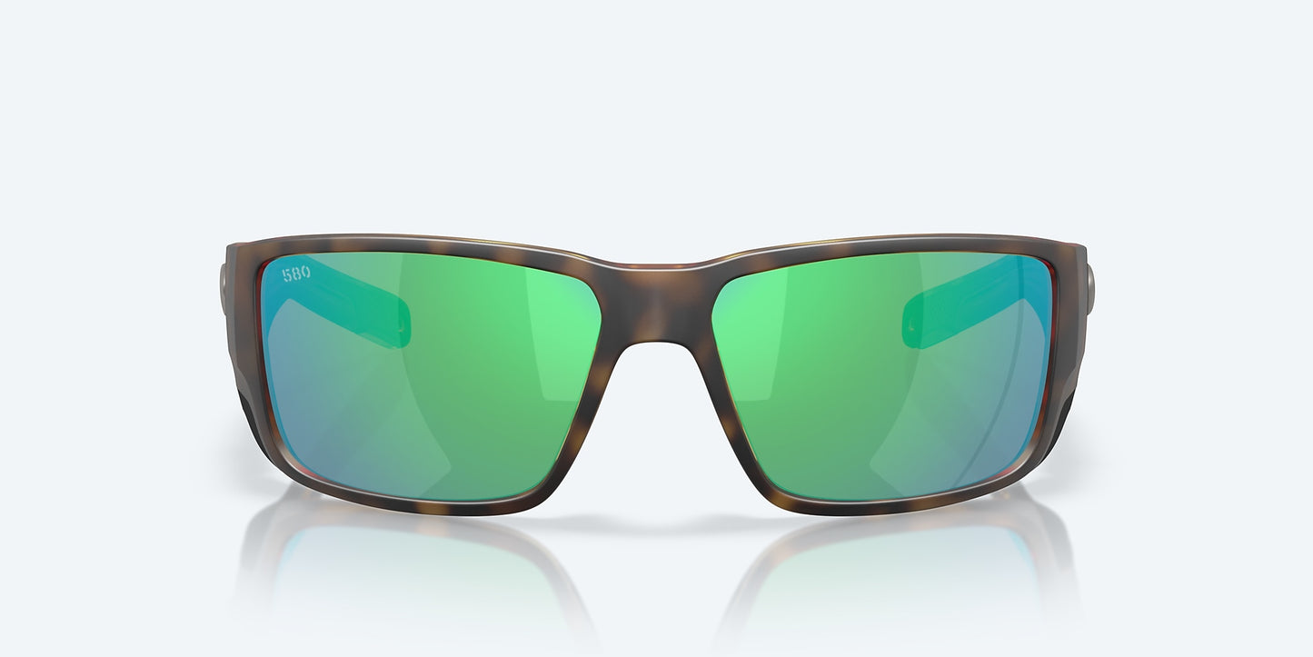 [Green Mirror Polarized Glass Lenses, Matte Tortoise Frame]