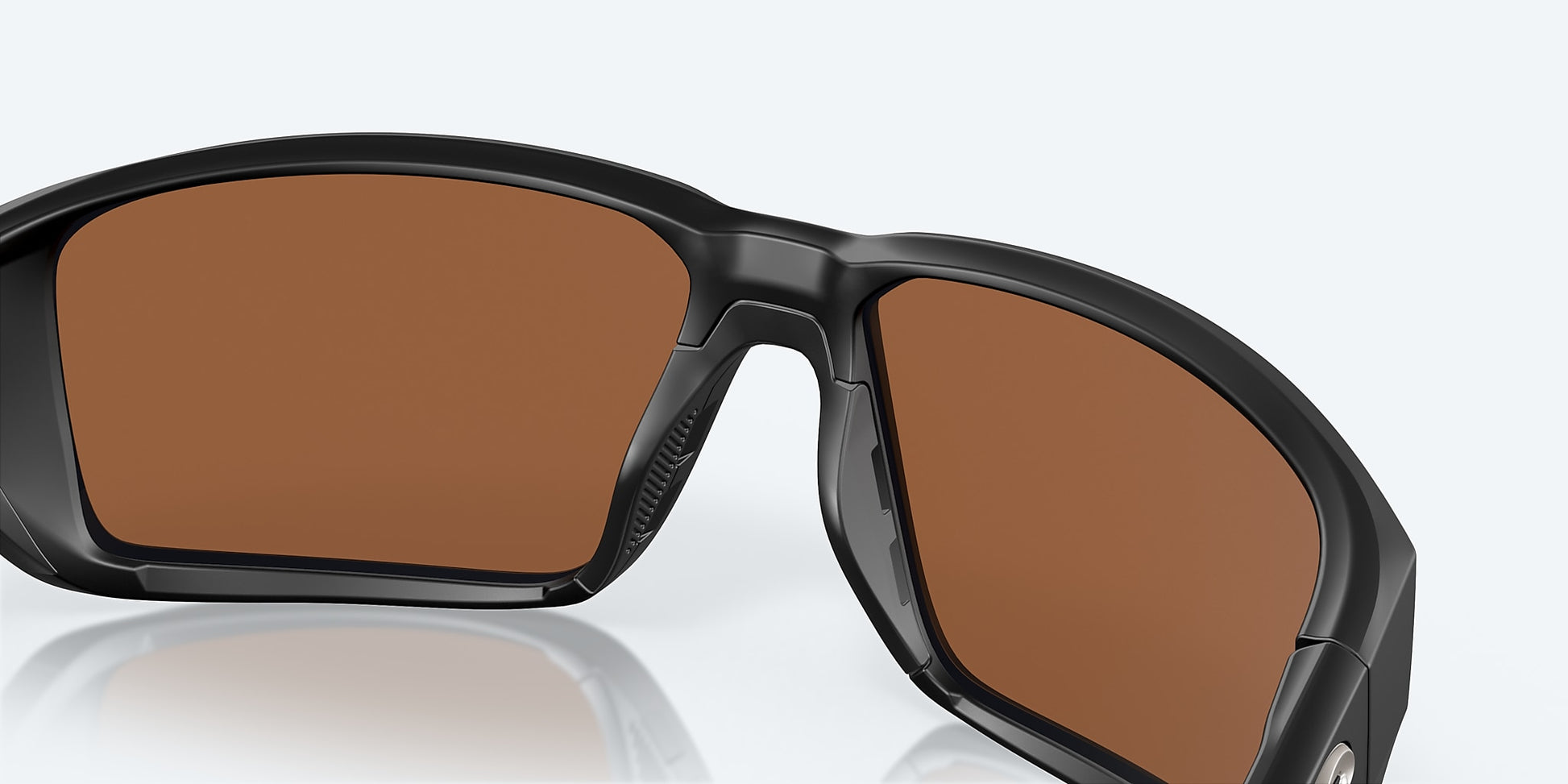 [Copper Silver Mirror Polarized Glass Lenses, Matte Black Frame]
