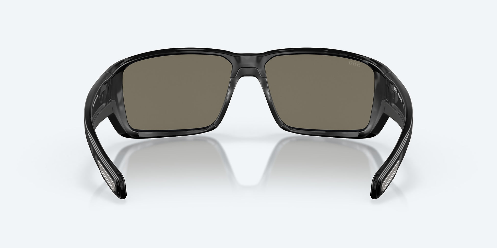 [Blue Mirror Polarized Glass Lenses, Tiger Shark Frame]