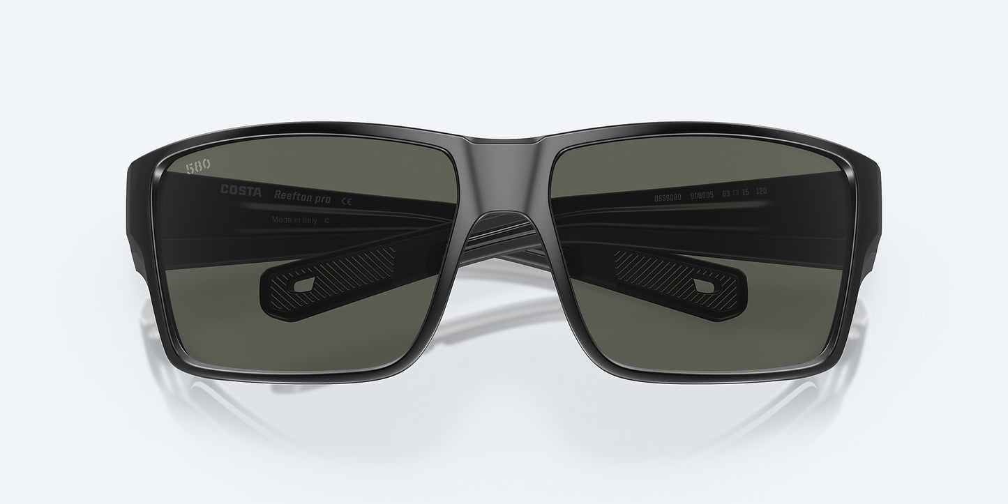 [Gray Polarized Glass Lenses, Matte Black Frame]