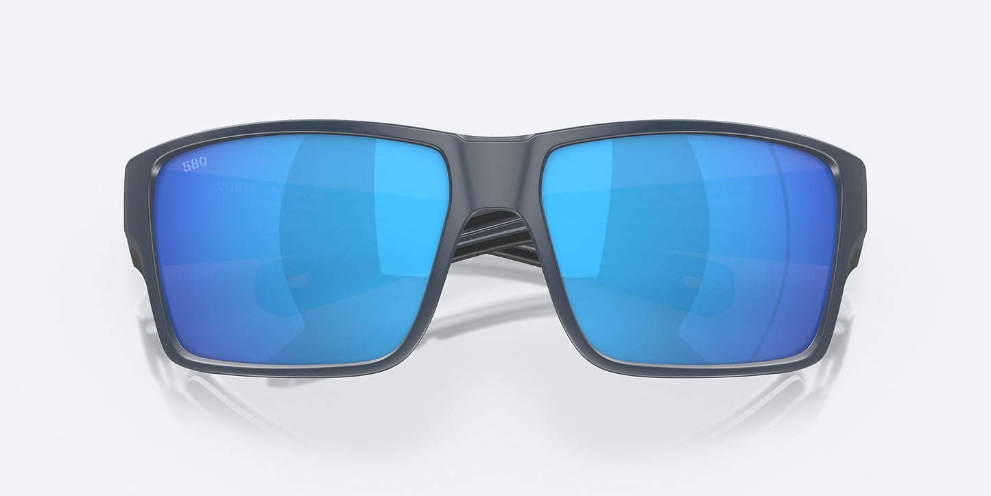 [Blue Mirror Polarized Glass Lenses, Matte Midnight Blue Frame]
