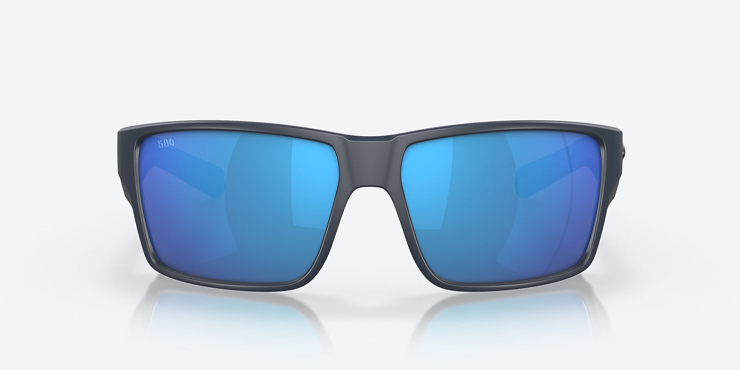 [Blue Mirror Polarized Glass Lenses, Matte Midnight Blue Frame]