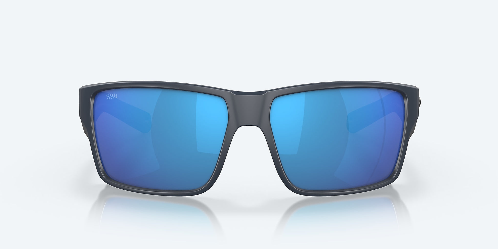 [Blue Mirror Polarized Glass Lenses, Matte Midnight Blue Frame]