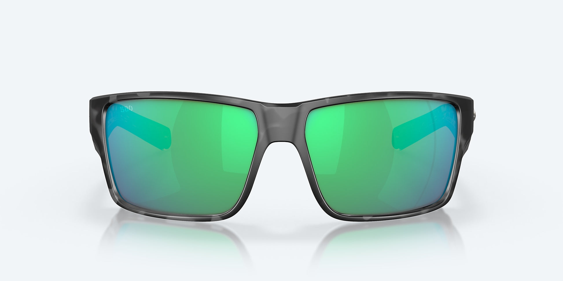 [Green Mirror Polarized Glass Lenses, Tiger Shark Frame]