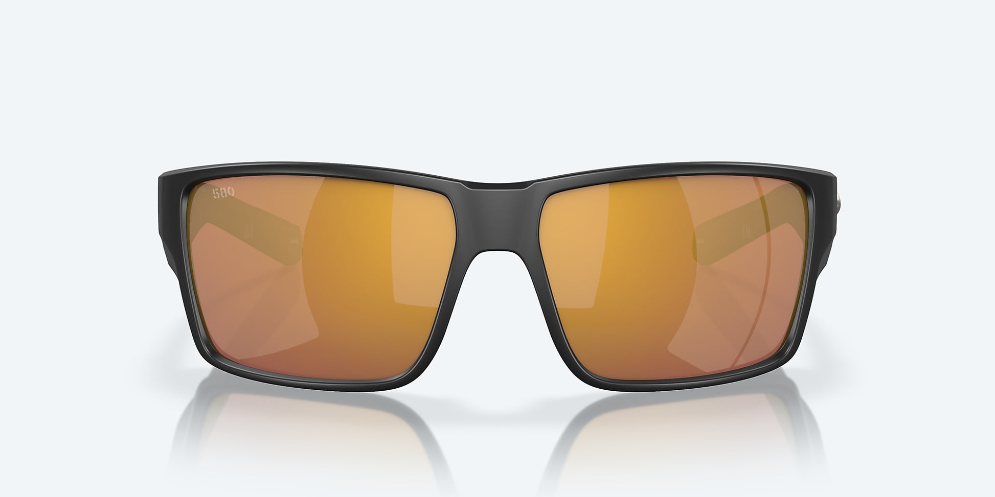 [Gold Mirror Polarized Glass Lenses, Matte Black Frame]