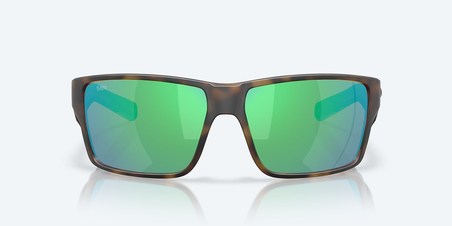 [Green Mirror Polarized Glass Lenses, Matte Tortoise Frame]