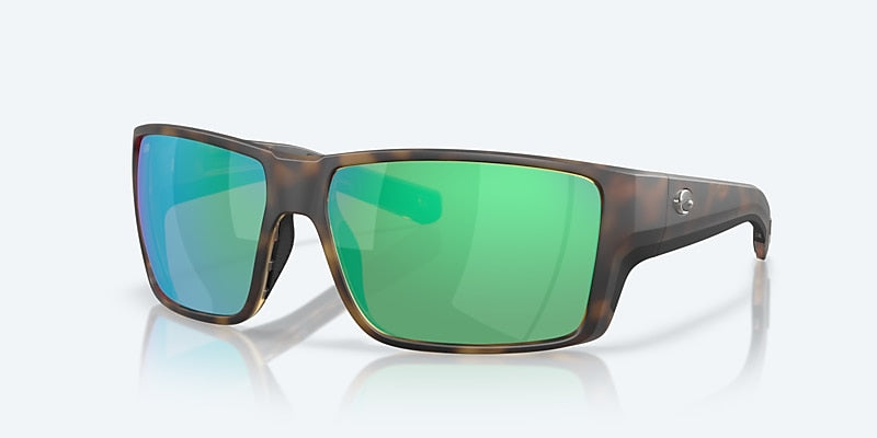 [Green Mirror Polarized Glass Lenses, Matte Tortoise Frame]