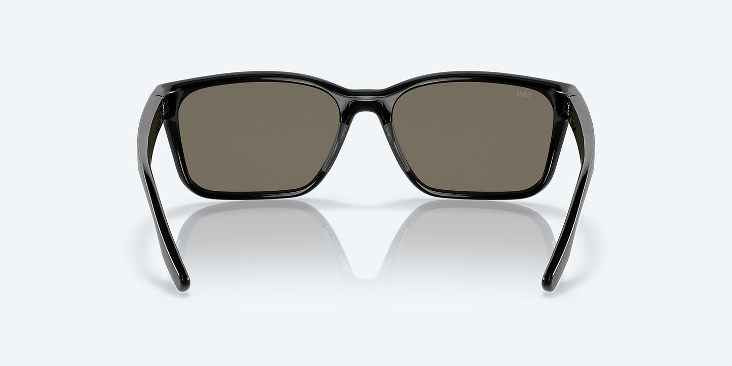 [Blue Mirror Polarized Glass Lenses, Black Frame]