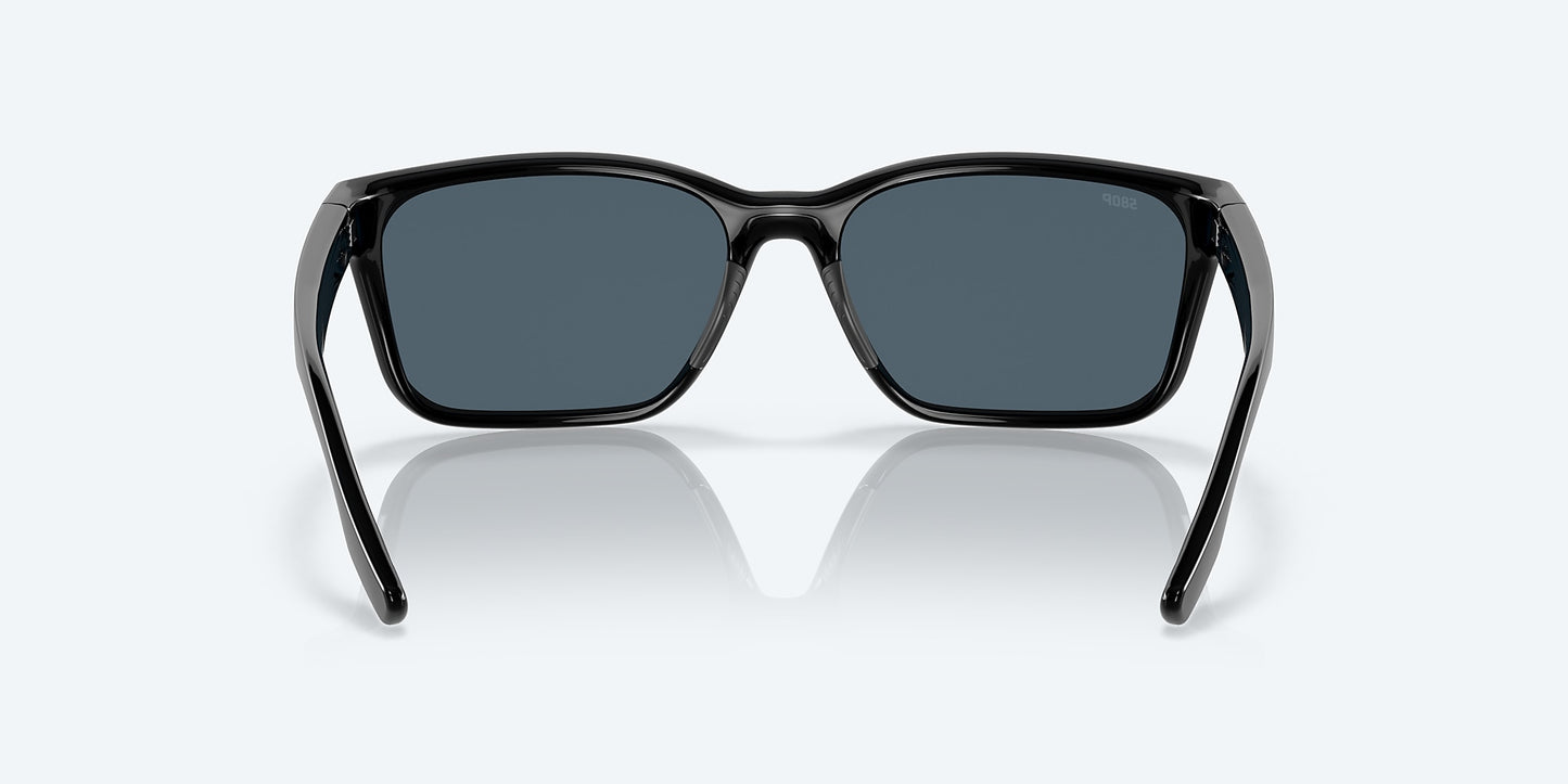 [Gray Polarized Polycarbonate Lenses, Black Frame]