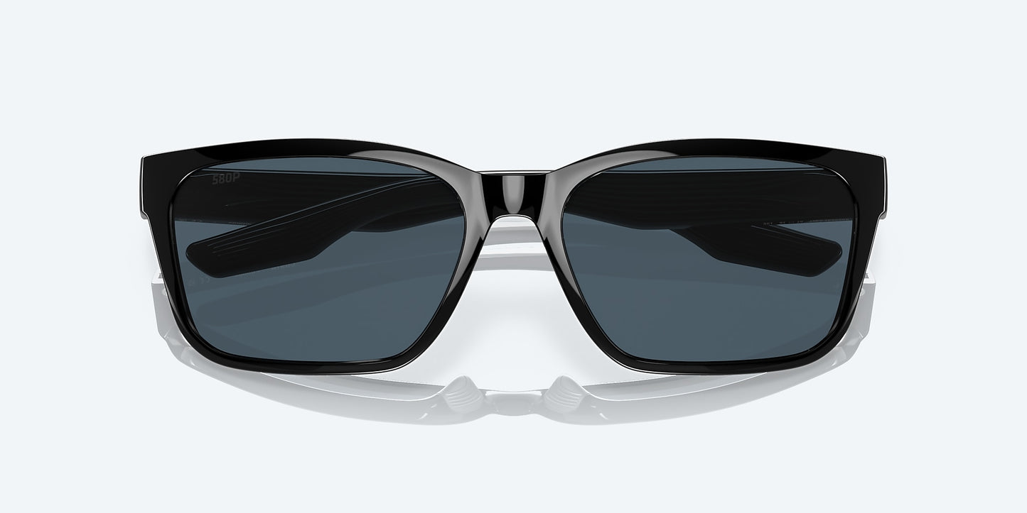 [Gray Polarized Polycarbonate Lenses, Black Frame]