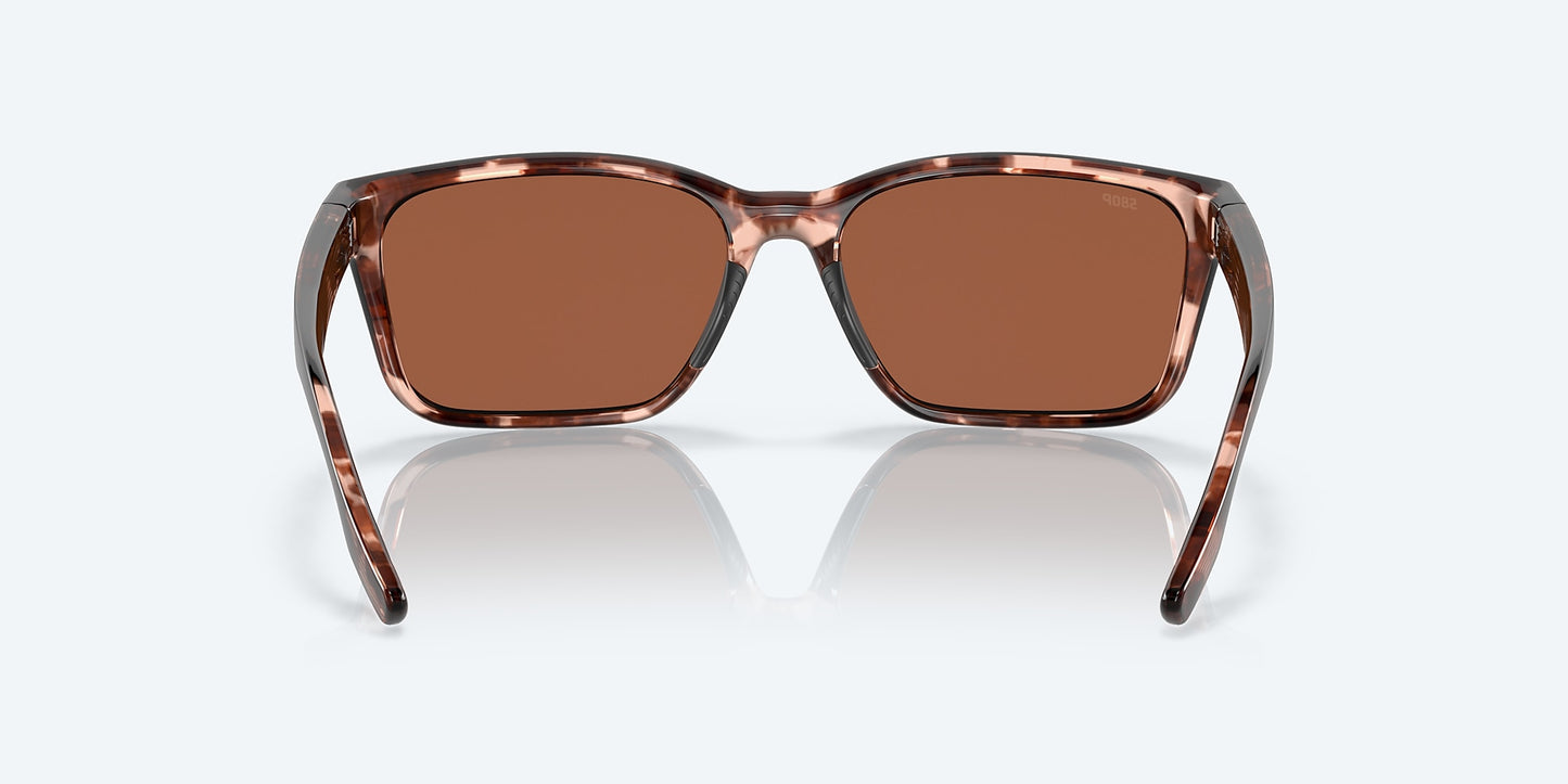 [Copper Silver Mirror Polarized Polycarbonate Lenses, Coral Tortoise Frame]