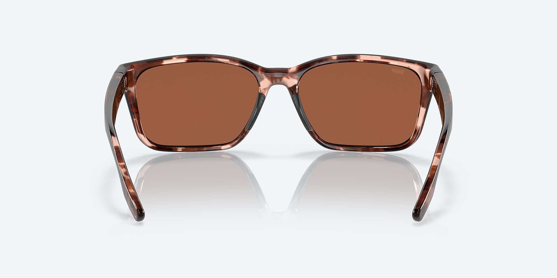 [Copper Silver Mirror Polarized Polycarbonate Lenses, Coral Tortoise Frame]
