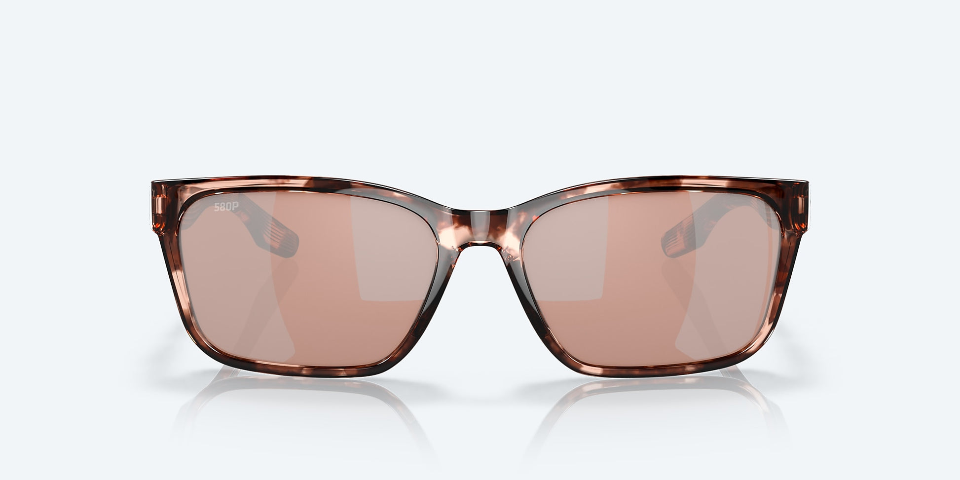 [Copper Silver Mirror Polarized Polycarbonate Lenses, Coral Tortoise Frame]