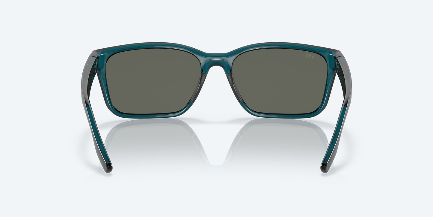 [Gray Polarized Glass Lenses, Teal Frame]