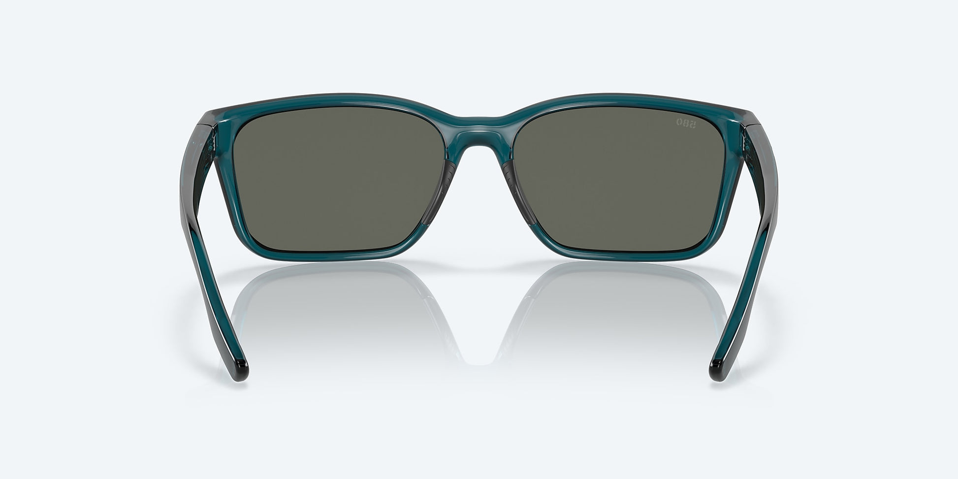 [Gray Polarized Glass Lenses, Teal Frame]