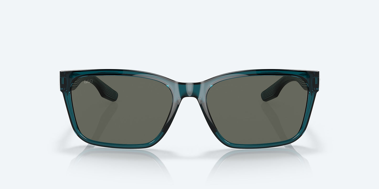 [Gray Polarized Glass Lenses, Teal Frame]