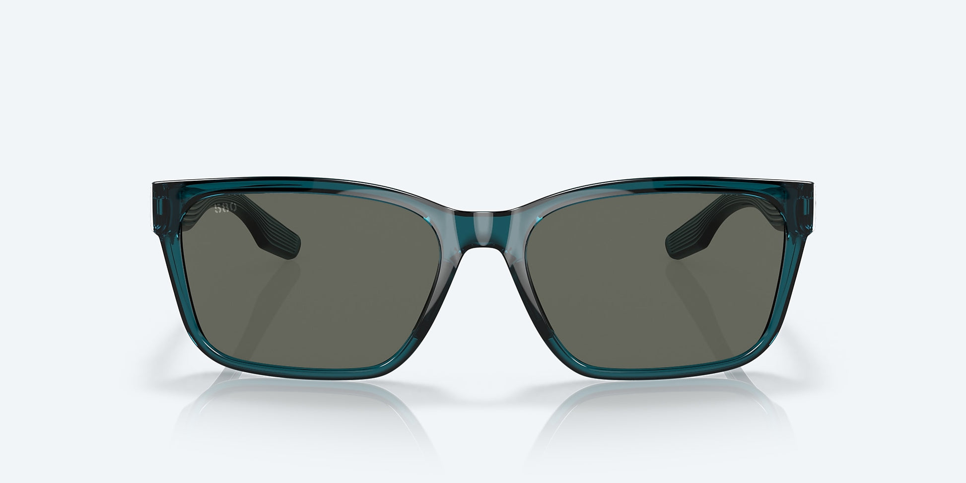 [Gray Polarized Glass Lenses, Teal Frame]