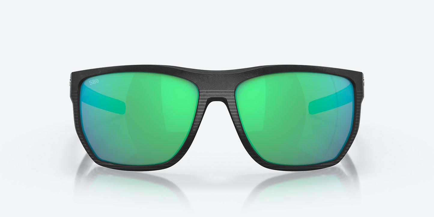 [Green Mirror Polarized Glass Lenses, Net Black Frame]