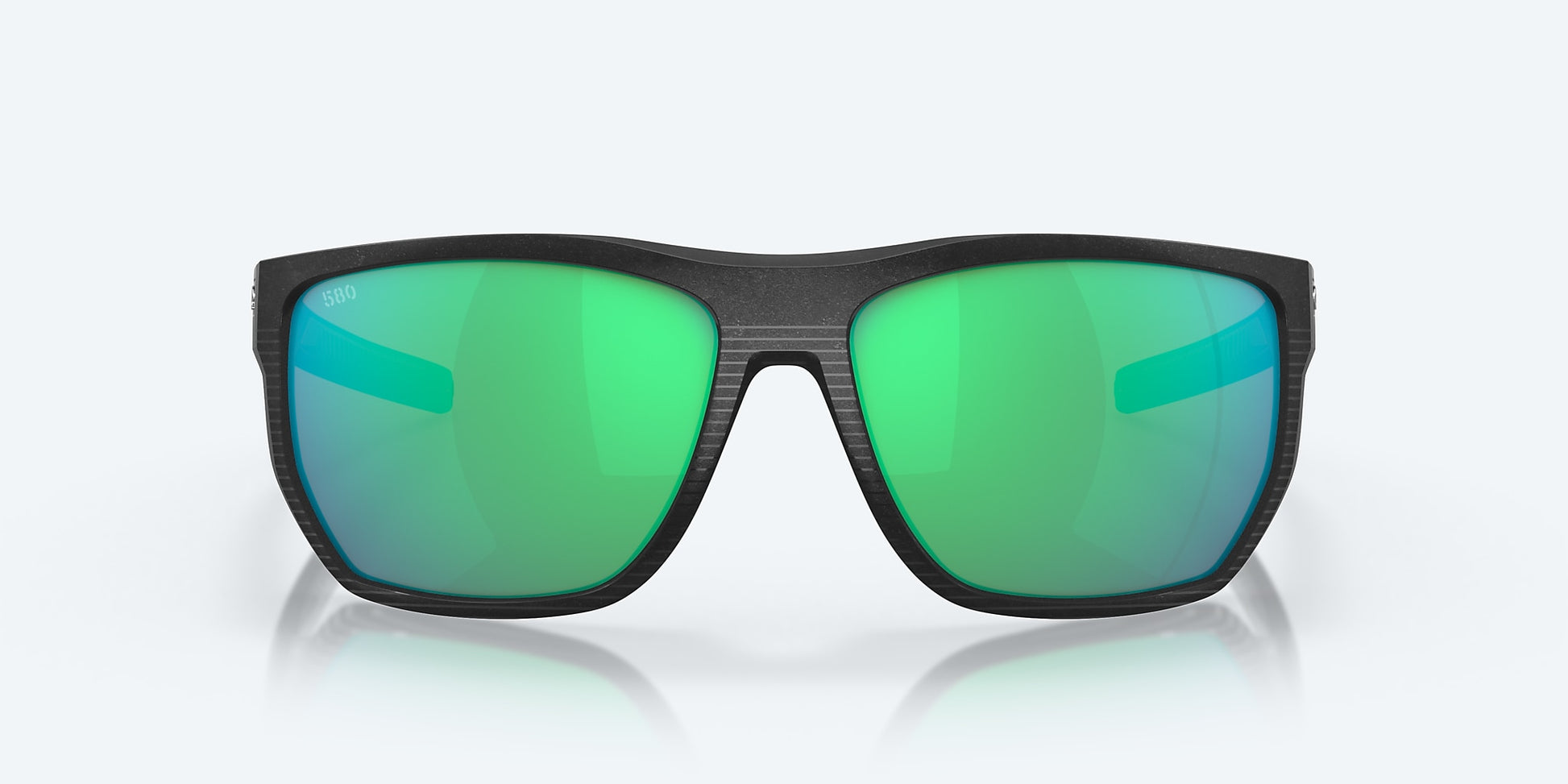 [Green Mirror Polarized Glass Lenses, Net Black Frame]