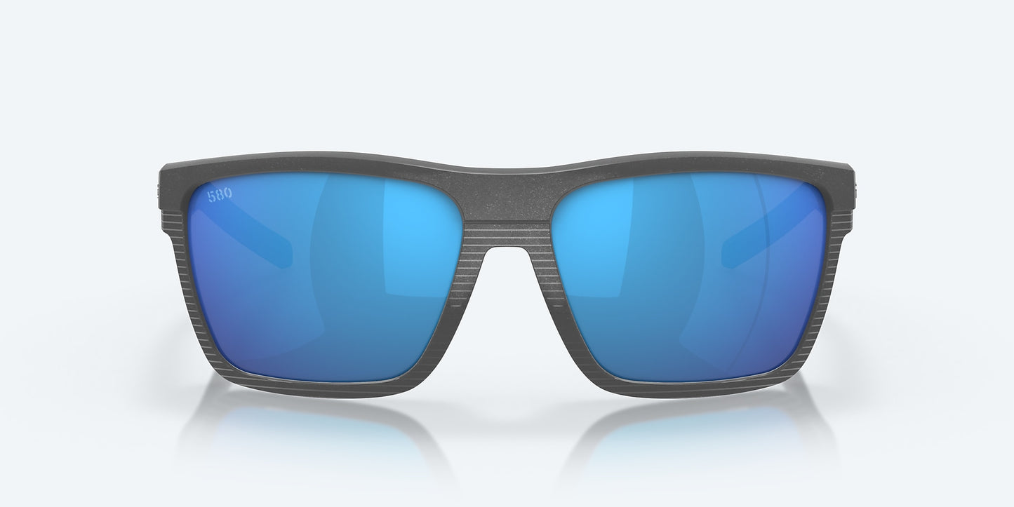 [Blue Mirror Polarized Glass Lenses, Dark Gray Frame]