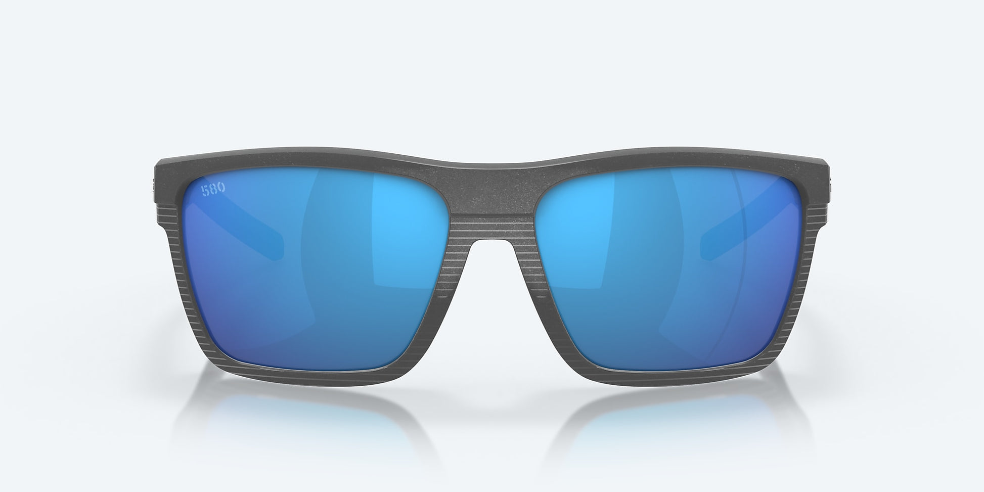 [Blue Mirror Polarized Glass Lenses, Dark Gray Frame]