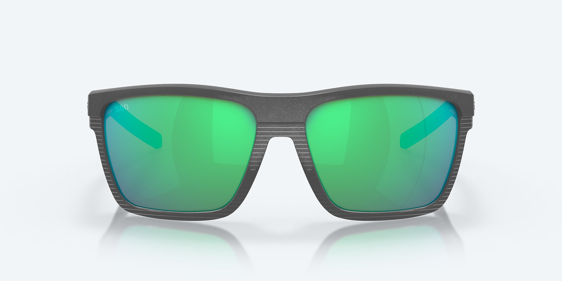 [Green Mirror Polarized Glass Lenses, Dark Gray Frame]