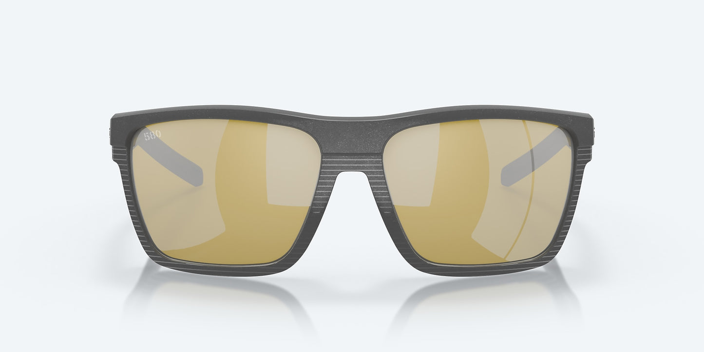 [Sunrise Silver Mirror Polarized Glass Lenses, Dark Gray Frame]