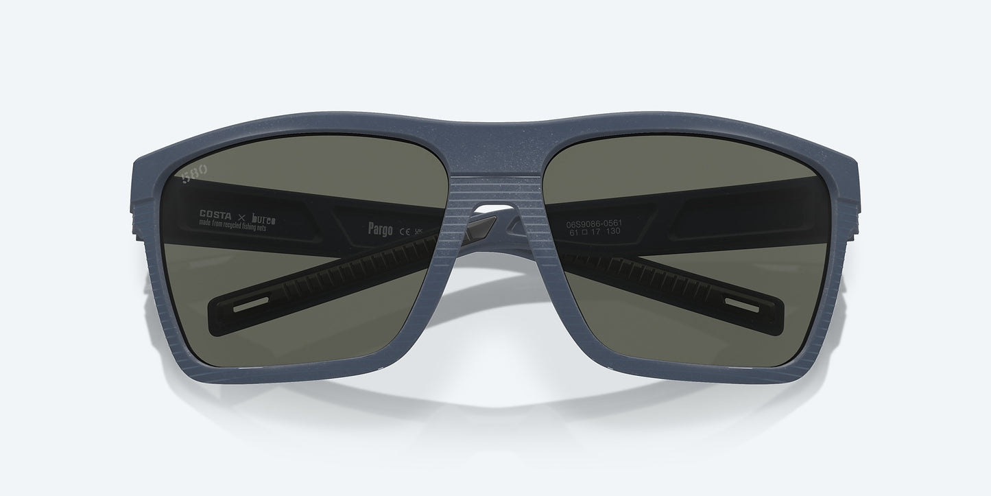 [Gray Polarized Glass Lenses, Midnight Blue Frame]