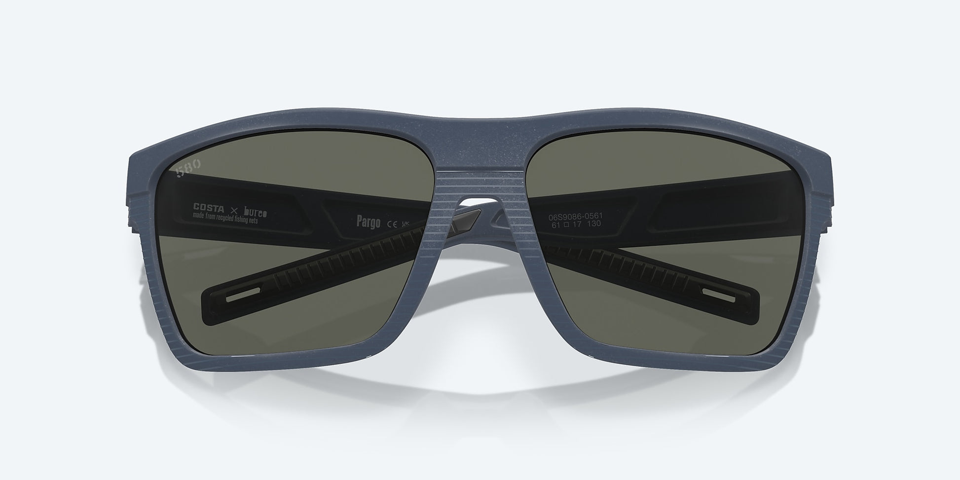 [Gray Polarized Glass Lenses, Midnight Blue Frame]