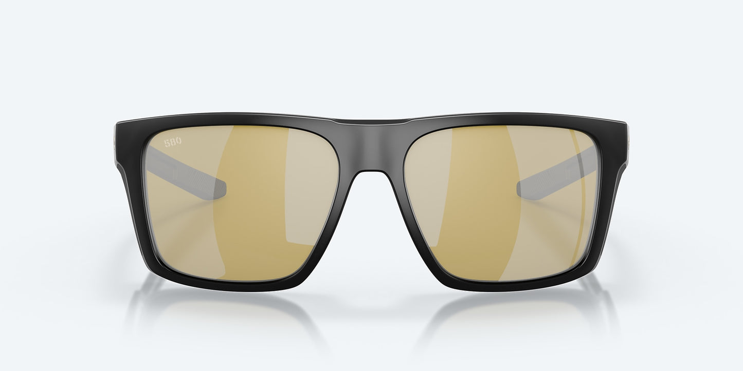 [Sunrise Silver Mirror Polarized Glass Lenses, Matte Black Frame]