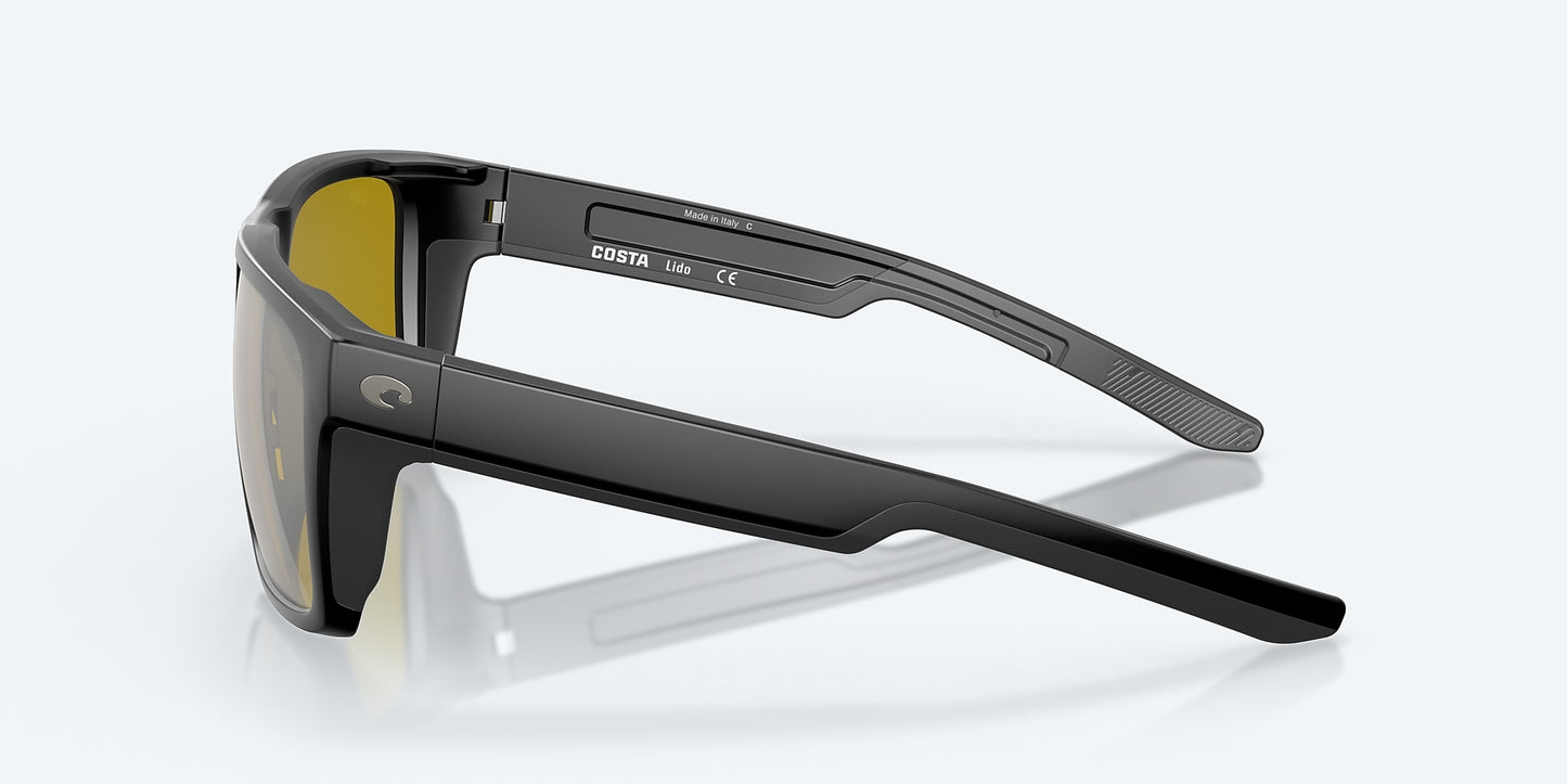 [Sunrise Silver Mirror Polarized Glass Lenses, Matte Black Frame]