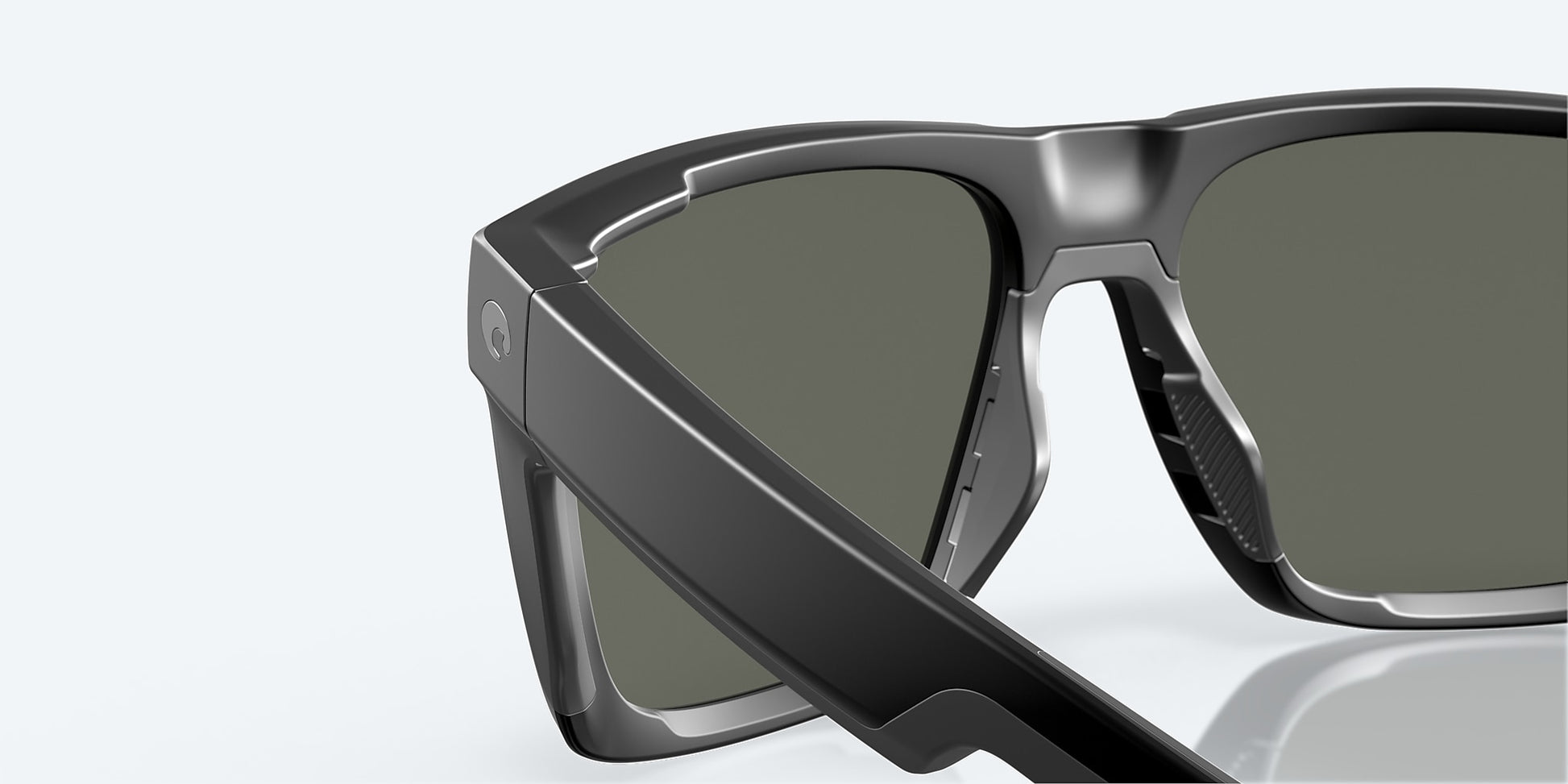 [Gray Polarized Glass Lenses, Matte Black Frame]