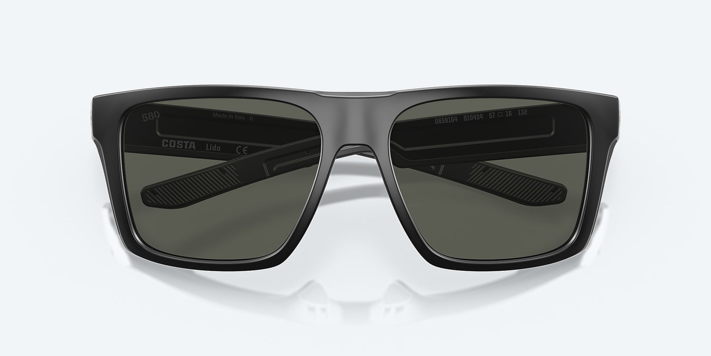 [Gray Polarized Glass Lenses, Matte Black Frame]