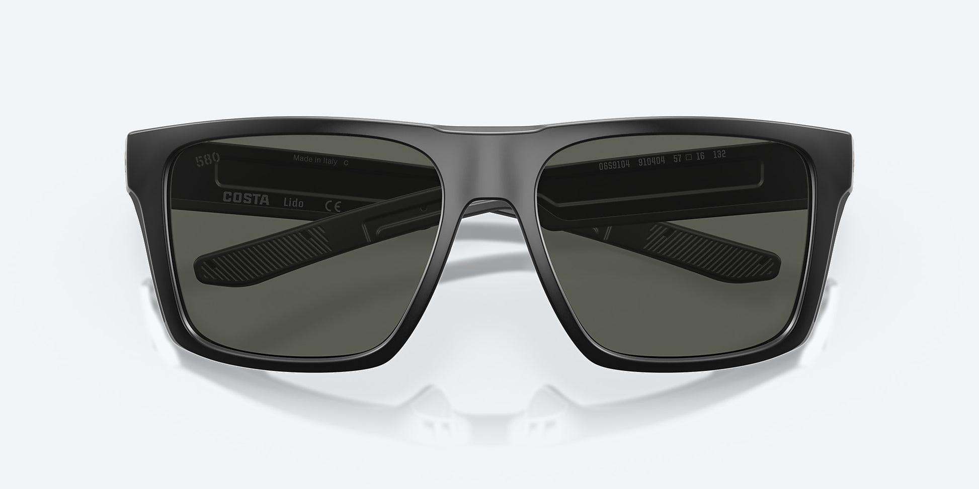 [Gray Polarized Glass Lenses, Matte Black Frame]