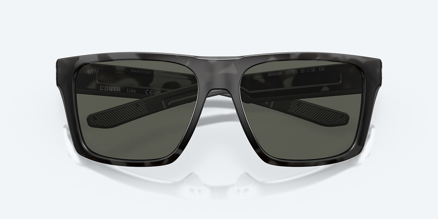 [Gray Polarized Glass Lenses, Tiger Shark Frame]