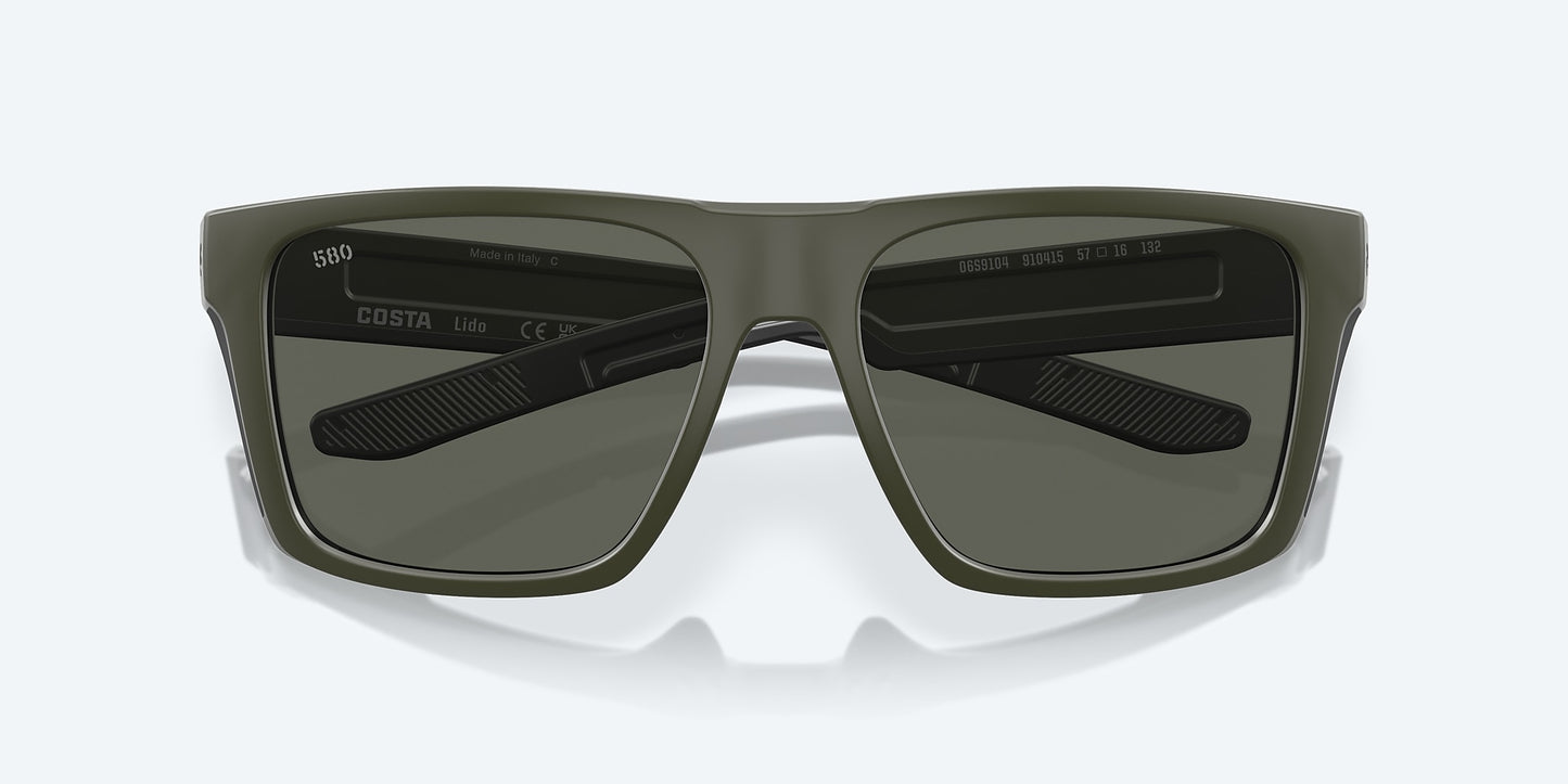 [Gray Polarized Glass Lenses, Matte Olive Frame]