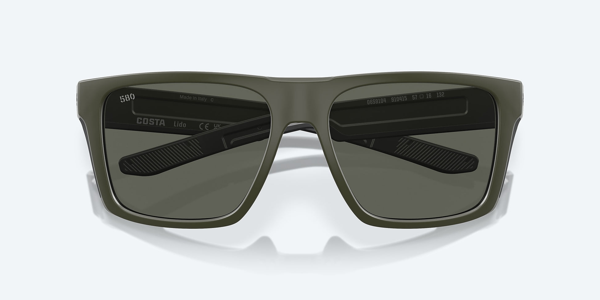 [Gray Polarized Glass Lenses, Matte Olive Frame]