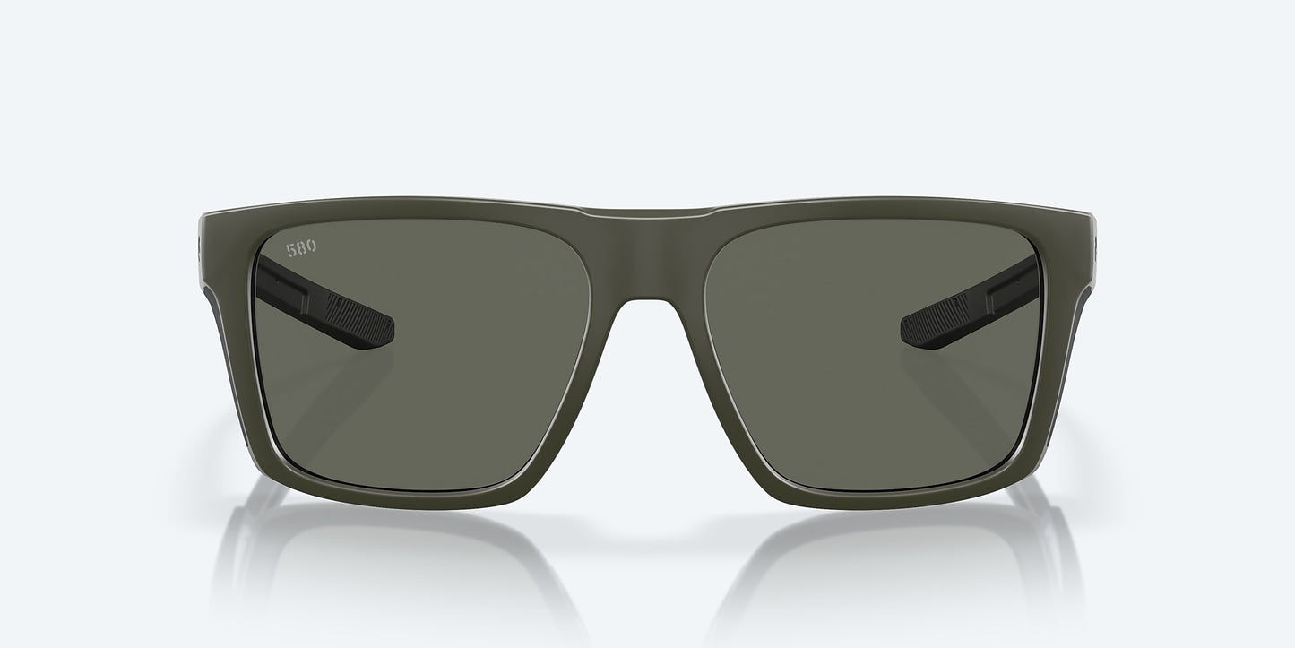 [Gray Polarized Glass Lenses, Matte Olive Frame]