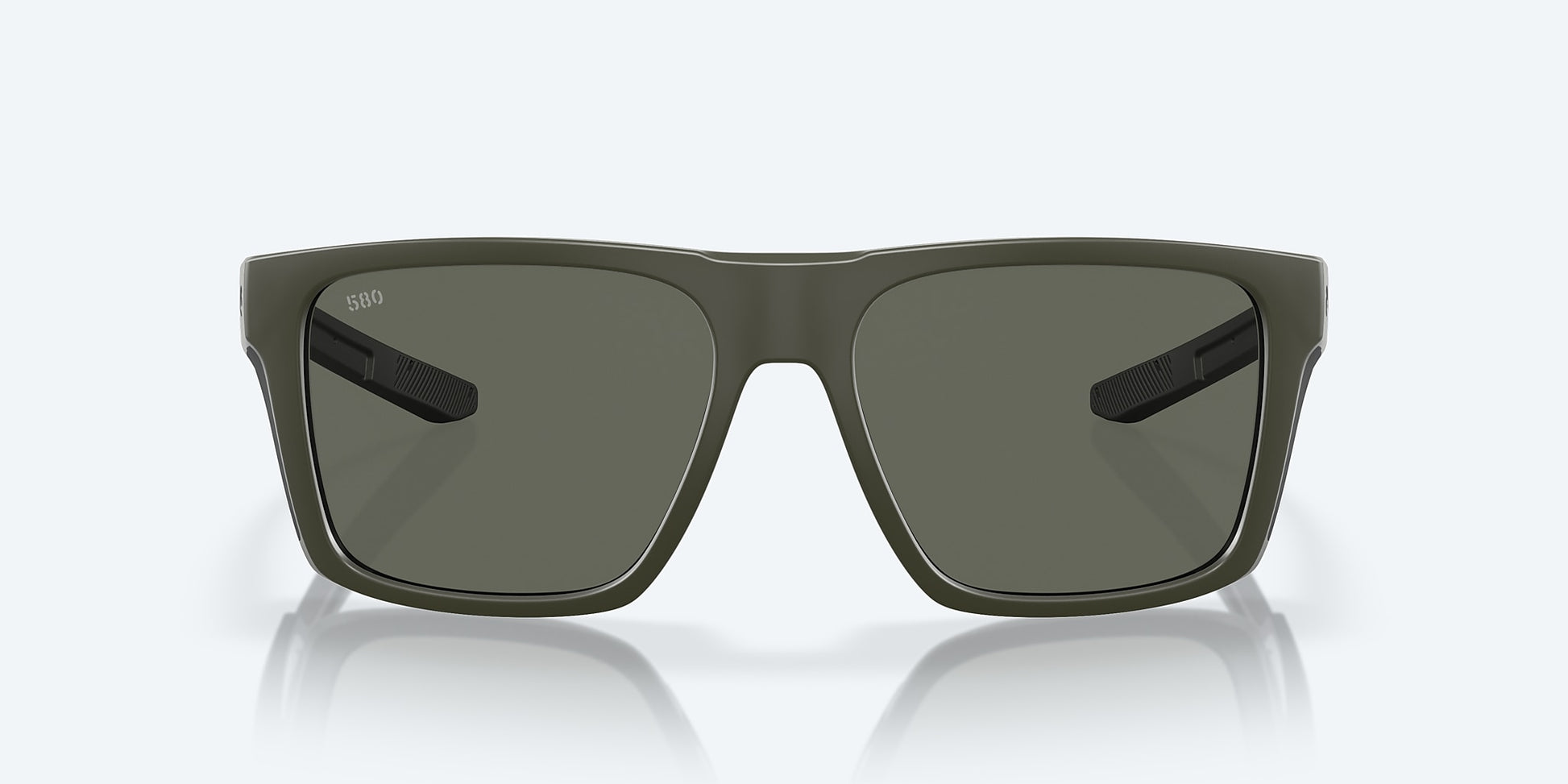 [Gray Polarized Glass Lenses, Matte Olive Frame]