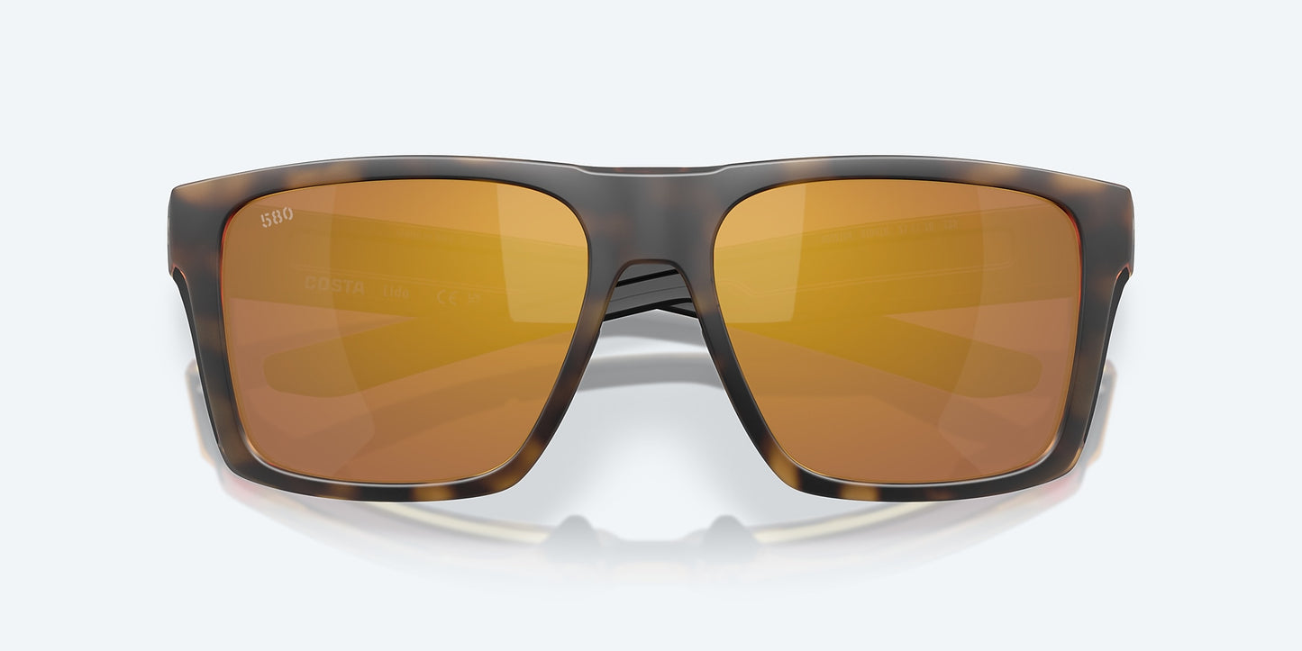 [Gold Mirror Polarized Glass Lenses, Matte Tortoise Frame]