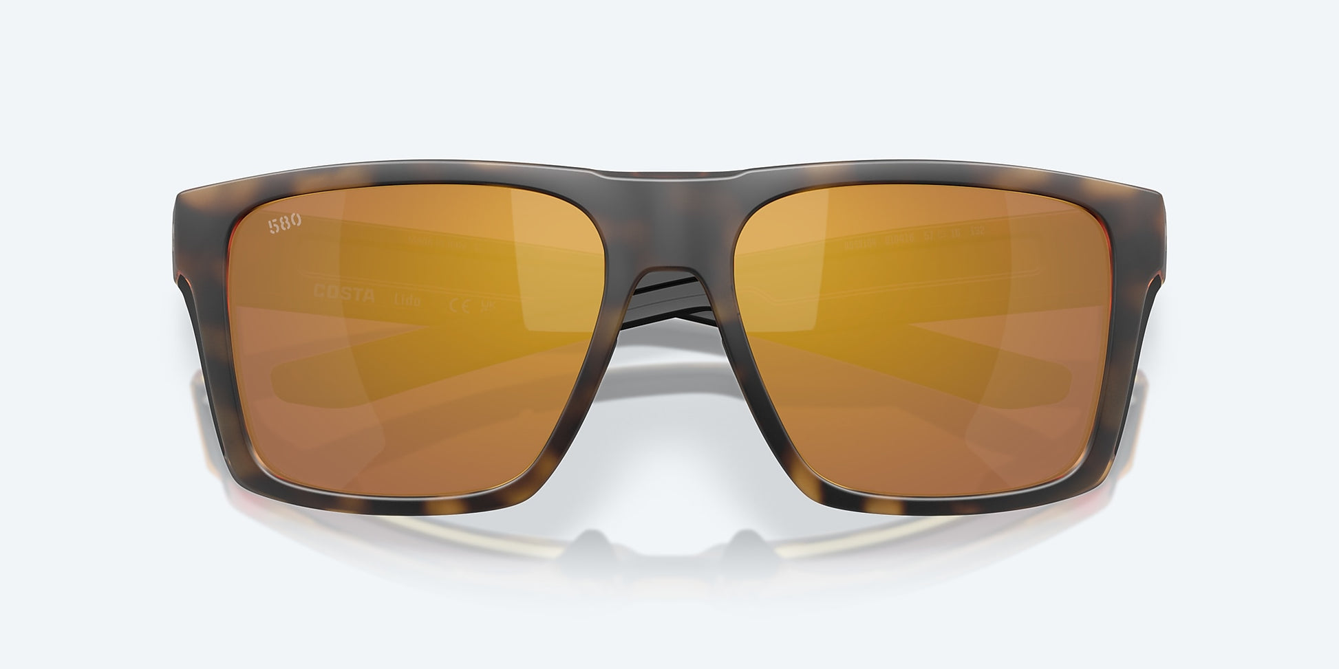 [Gold Mirror Polarized Glass Lenses, Matte Tortoise Frame]