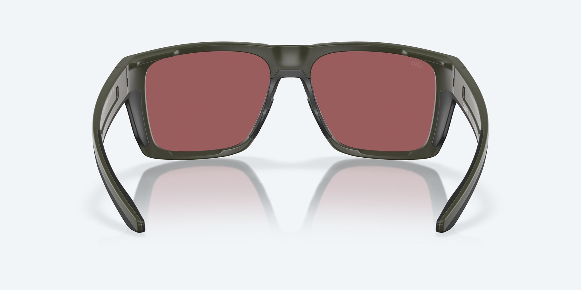 [Gold Mirror Polarized Glass Lenses, Matte Olive Frame]