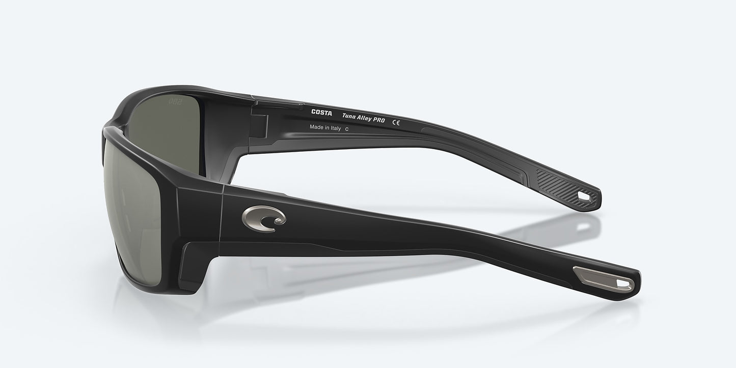 [Gray Silver Mirror Polarized Glass Lenses, Matte Black Frame]