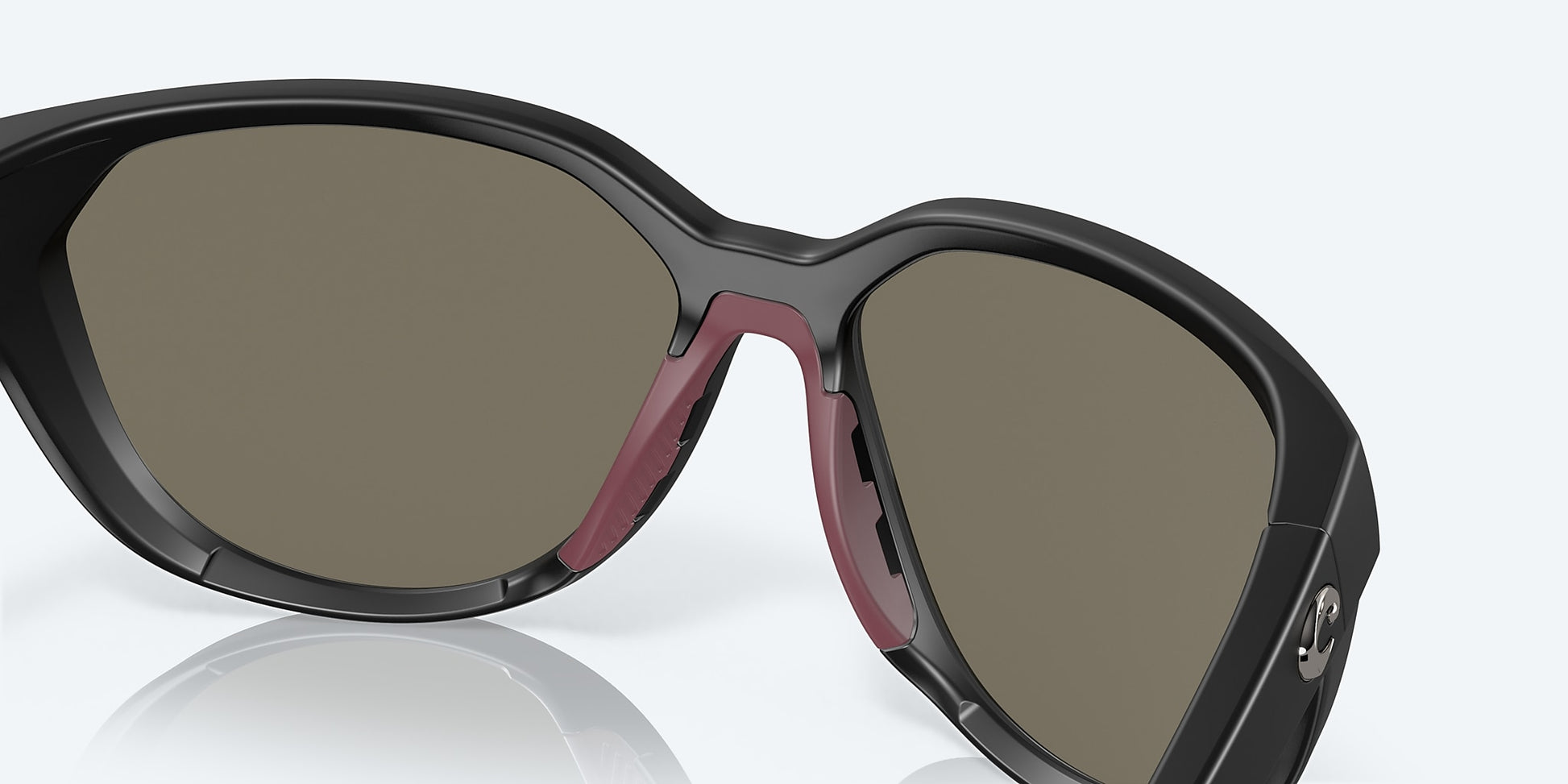 [Blue Mirror Polarized Glass Lenses, Matte Black Frame]
