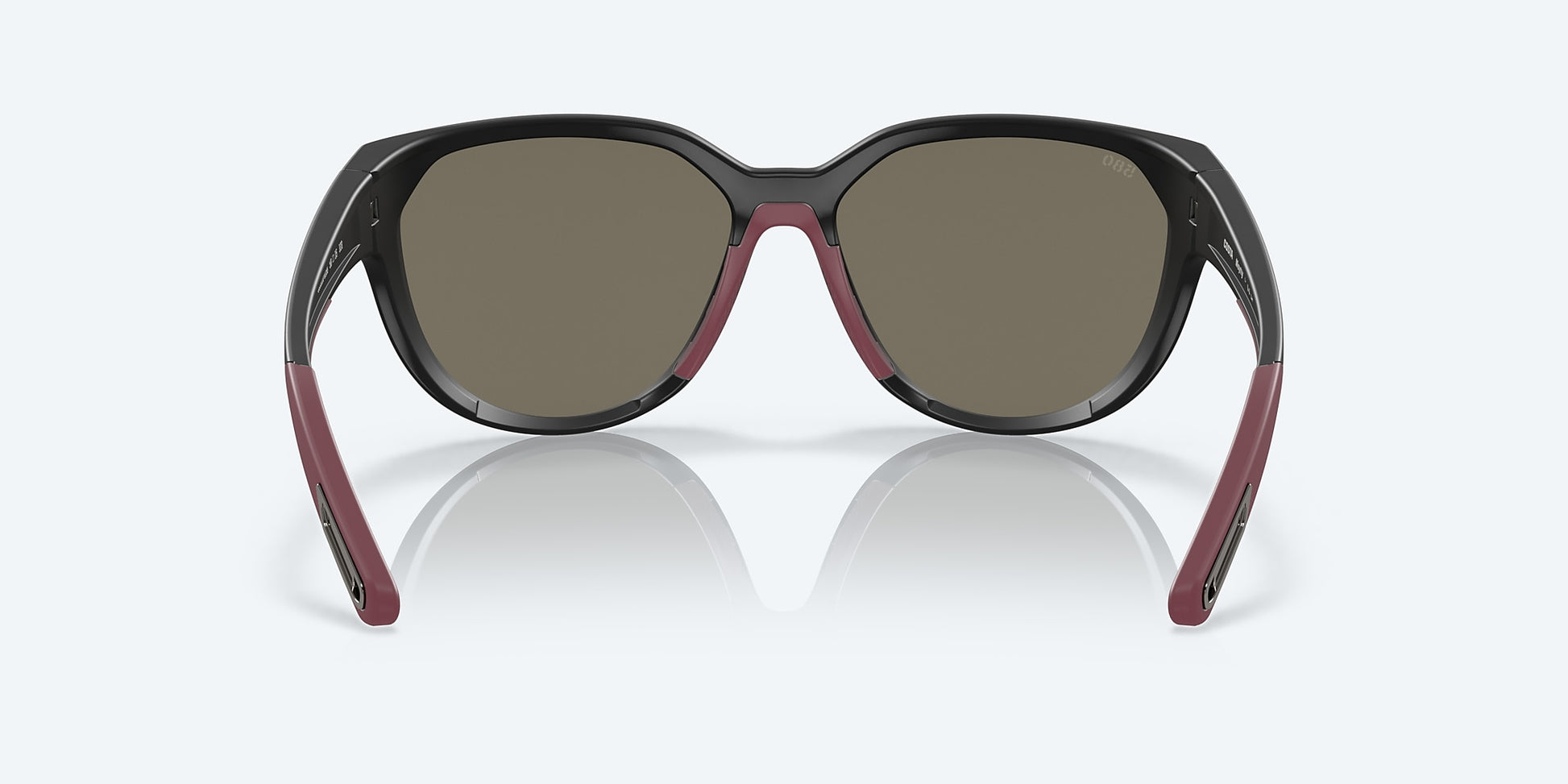 [Blue Mirror Polarized Glass Lenses, Matte Black Frame]