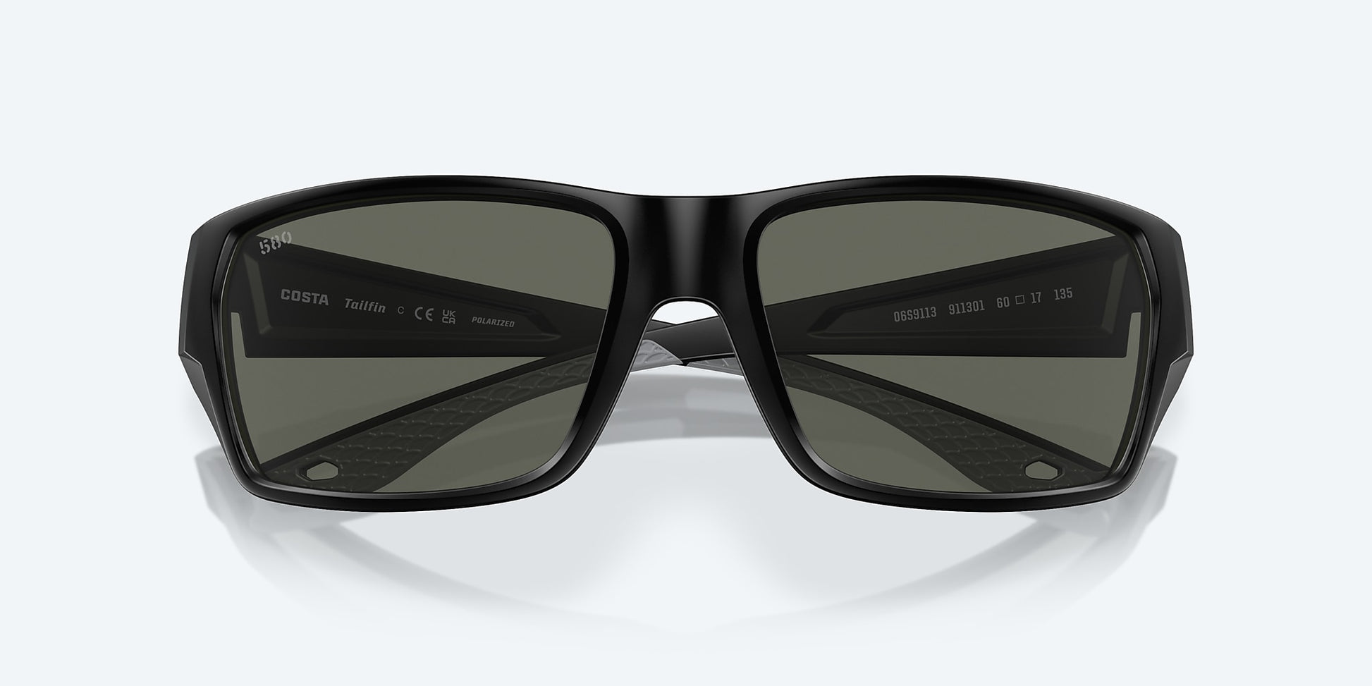 [Gray Polarized Glass Lenses, Matte Black Frame]